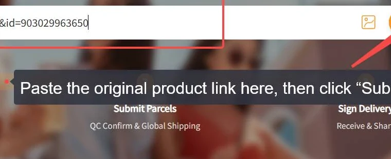 Original seller link entered into the OrientDig search bar
